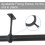 Staffe per asta per tende da soffitto, supporti resistenti per aste per tende da soffitto e parete da 2,5 cm, set da 4 (nero) 5
