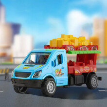 Spielzeugauto in Form eines Hamburger-Trucks mit Rückziehmechanismus – Geeignet für Kinder von 1–5 Jahren, ideal als Weihnachtsgeschenk oder