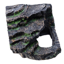 Tillbehör till skäggagametank, sköldpaddor, sola, reptilgrotta, dekorativ resin, reptilsten, gömställe för grodgecko