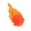 Flytande orange silikonfiskakvariumdekoration 1
