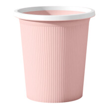 Kleine plastic prullenbak, roze, 20 x 22 cm
