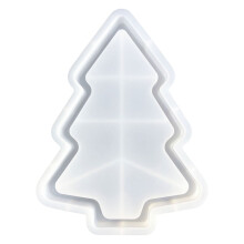 Moule en silicone pour plateau de Noël en résine, idéal pour les bijoux.