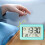 Simple clock, light and thin, temperature and humidity electronic clock, convenient clock 4