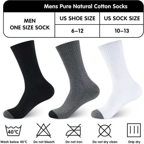 Herren-Baumwollsocken mit Polsterung, Sportlich 1