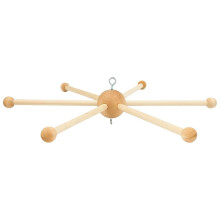 Wooden Mobile Frame Kit - Bed Bell Wind Chimes Crib Hanger Bedroom Ceiling Mobiles Toy Decoration Wind Chime