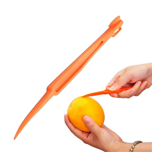 Orange Peeler, 6.2" Plastic Citrus Peeler Tool – Easy Open, Multi-Function for Orange, Lemon, Pomelo, Compatible with Kitchen Use