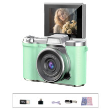 Digitalkamera für Fotografie, 4K-Vlogging-Kamera, 180-Klappbildschirm, 16-facher digitaler CCD-Zoom, Kompaktkameras, Filter