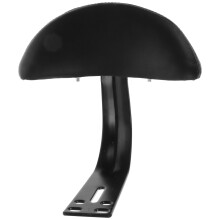 Electric Bicycle Backrest for Rear Passenger with Faux Leather and Metal Black Color Easy Installation