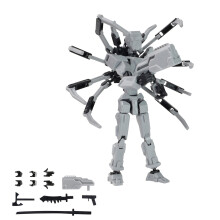 Modele postaci T13, 9-calowy zestaw figurek drukowanych w 3D, atrapa robota, artefakt dekompresji całego ciała (ciemnoszary)