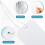 250 Pack White Shipping Tags with Elastic String Blank Labeling Tags with Strings Attached, 4 3/4" x 2 3/8" 3