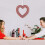 Valentine's Heart Glitter Wreath 12 Inch 4
