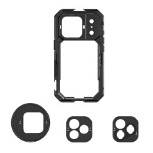 för 17Pro/17Pro Max Cage Snabbkoppling Video Rig Telefonstabilisator