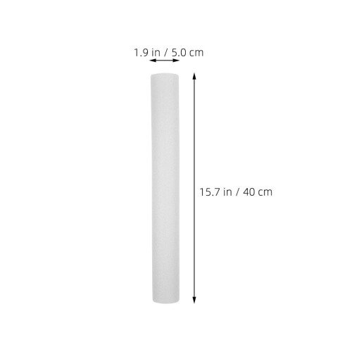 OULII 6-pack witte schuimcilinders 40x5x5cm 1
