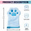 Paw Bath Towel Microfiber Quick Dry Paw Print 3PCS 2