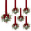 6 Pack Mini Christmas Wreaths for Windows & Cabinets 1