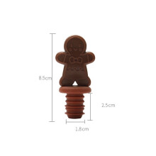5 tapones de silicona tridimensionales creativos para vino tinto, tapones para conservar cerveza y tapones para botellas de vino de grado alimenticio