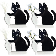 Support magnétique pour réfrigérateur en forme de moustaches de chat (2 à 4 pièces)