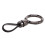 Porte-clés en métal noir avec système anti-perte (1 pièce) 1