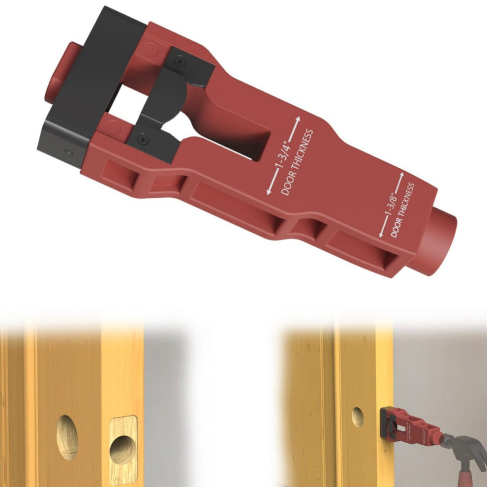 Door Latch Mortise Tool Kit For 1-3/4" Or 1-3/8" Doors Â Clean, Accurate Installation 9329345172953