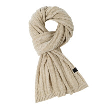 Oversized Long Knit Scarf for Winter Warm and Soft Versatile Wrap for Women and Men Chic Cold Season Layering Beige