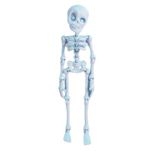 Imán de nevera con forma de esqueleto articulado, impreso en 3D, con articulaciones móviles, mini calavera decorativa – Compatible con