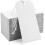 250 Pack White Shipping Tags with Elastic String Blank Labeling Tags with Strings Attached, 4 3/4" x 2 3/8" 1