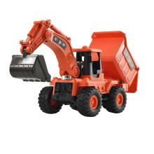 Auto giocattolo, simulazione di escavatore in lega, escavatore per bambini, veicolo da ingegneria giocattolo, bulldozer giocattolo.