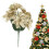 Künstlicher Weihnachtssternstrauß mit Glitzer, Rot/Gold/Silber 1