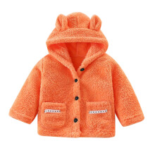 Kinderjas, lange mouwen, effen jas met ritssluiting en capuchon voor peuters, herfst en winter, dikke warme bovenkleding voor jongens en meisjes,