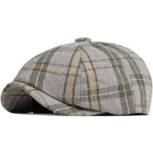 Șepci de șofer vintage în carouri, stil Gatsby, pentru bărbați și femei, toamna și iarna, cu carouri, stil vintage de șofer, tweed, plate