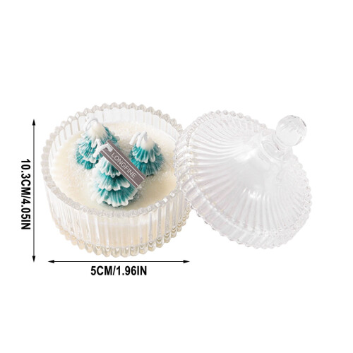 Bougie parfumée sapin de Noël noix de coco vanille 340 ml 2