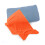 Plush Fleece Throw Blanket Orange 50x70cm 5