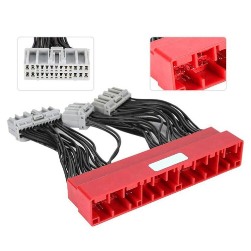 10X Faisceau D'Ecu de Conversion OBD, pour Câblage de Conversion de Cavalier D'Ecu de Faisceau de    OBD2A à OBD1 2