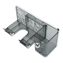 Plastic Wall Mount Hair Dryer Holder Organizer Rack Gray 332g