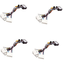 4X Car Android Stereo 16PIN Power Wiring Harness Cable Adapter with CANbus Box for Dacia Duster /Arkana /XM3
