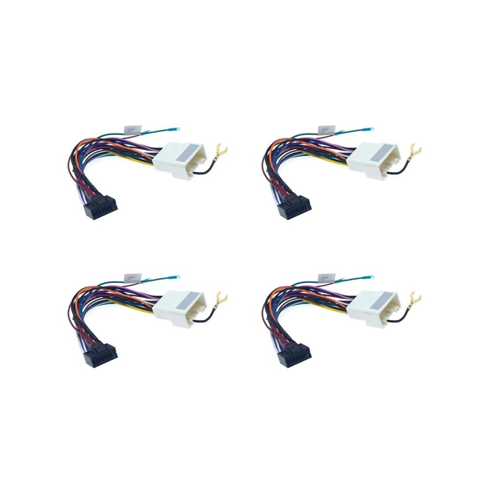 4Pc Car Stereo Radio 16Pin Adaptor Wiring Harness For Lancer-Ex Asx Power Calbe Wire Unit Harness 4711024364400
