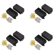 4X 12 Way Blade Fuse Holder Box with Spade Terminals for Car Truck Trailer and Boat