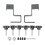 Steel Drawer Front Mounting Clamp, Right Angle, 1Pack 1