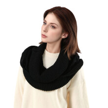 Integrierter Schal, Halswärmer, Pullover, Mütze,-Schwarz