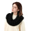 Integrierter Schal, Halswärmer, Pullover, Mütze,-Schwarz 1