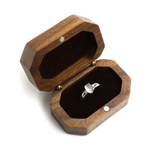 Ringbox aus Holz, Verlobungsringbox, Heiratsanträge, Hochzeitszeremonie, Ringbox