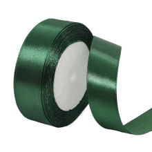 Grünes Satinband, 25 Yards, 1 Zoll breit