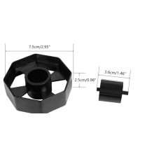 Ersatzrad für Klebebandabroller, 36 mm, schwarz