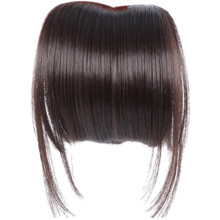 Extension per capelli umani con clip e frangia per donna – 5,46”, compatibile con tutti i sistemi a clip