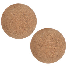 Set van 2 ronde houten karafstoppers