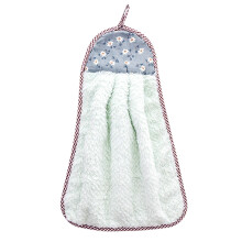 Serviette à suspendre à motif floral, en microfibre absorbante et douce, idéale pour la cuisine ou la salle de bain.