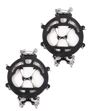 Ice Cleats for Shoes with 8 Metal Spikes 1 Pair