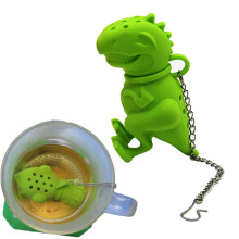 FRCOLOR Passoire de cuisine infuseur en silicone dinosaure infuseur à thé cadeau