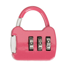 3 Digit Combination Lock,Combination Locker Lock,Gym Locker Lock Outdoor Padlock for Gate Case Wardrobe Office pink