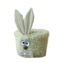 Paaseieren zoeken mandjes, pluche paashaasjes mandjes met lange pluche oren, snoepmandjes, paasdecoraties